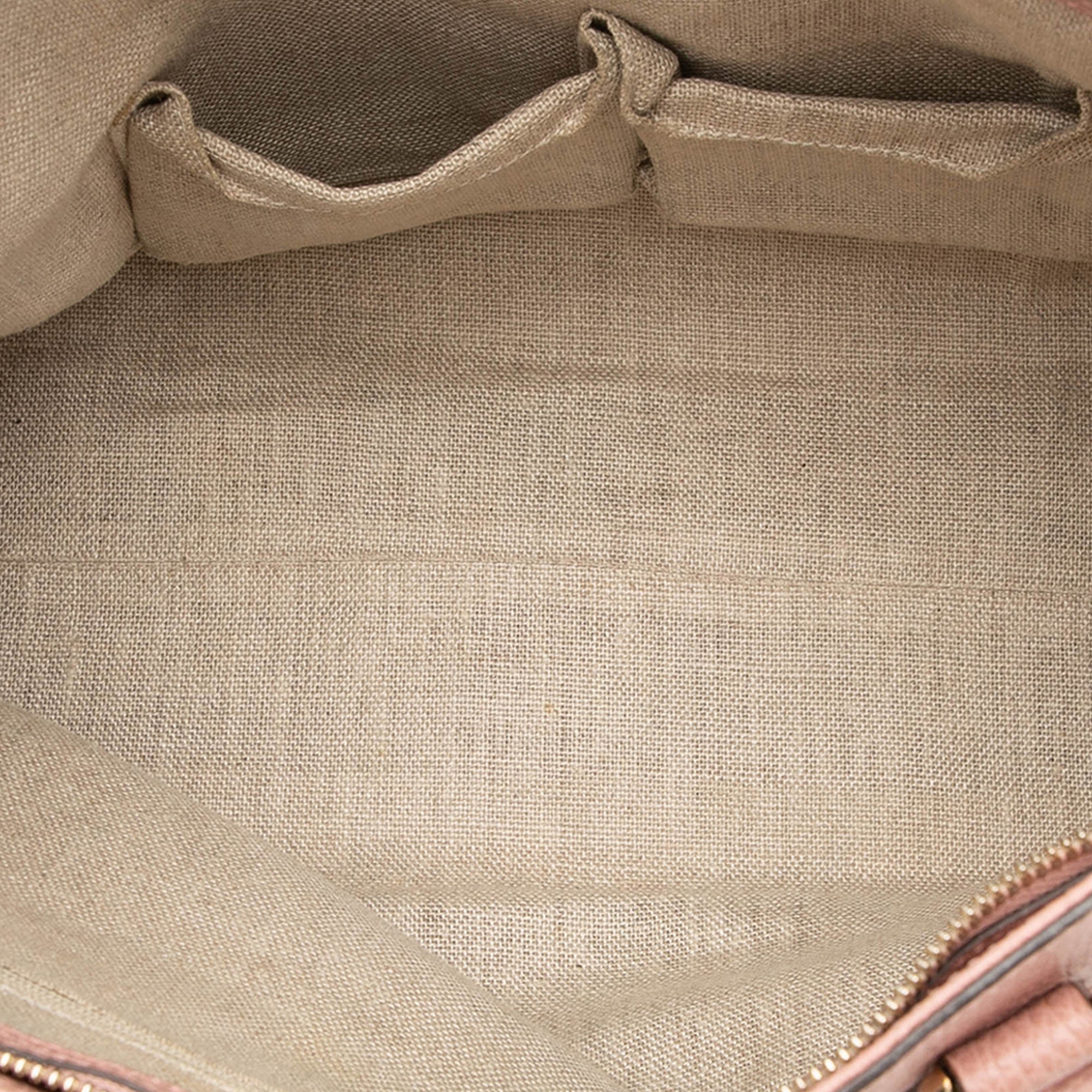 Leather Bamboo Tassel Satchel - Image 4