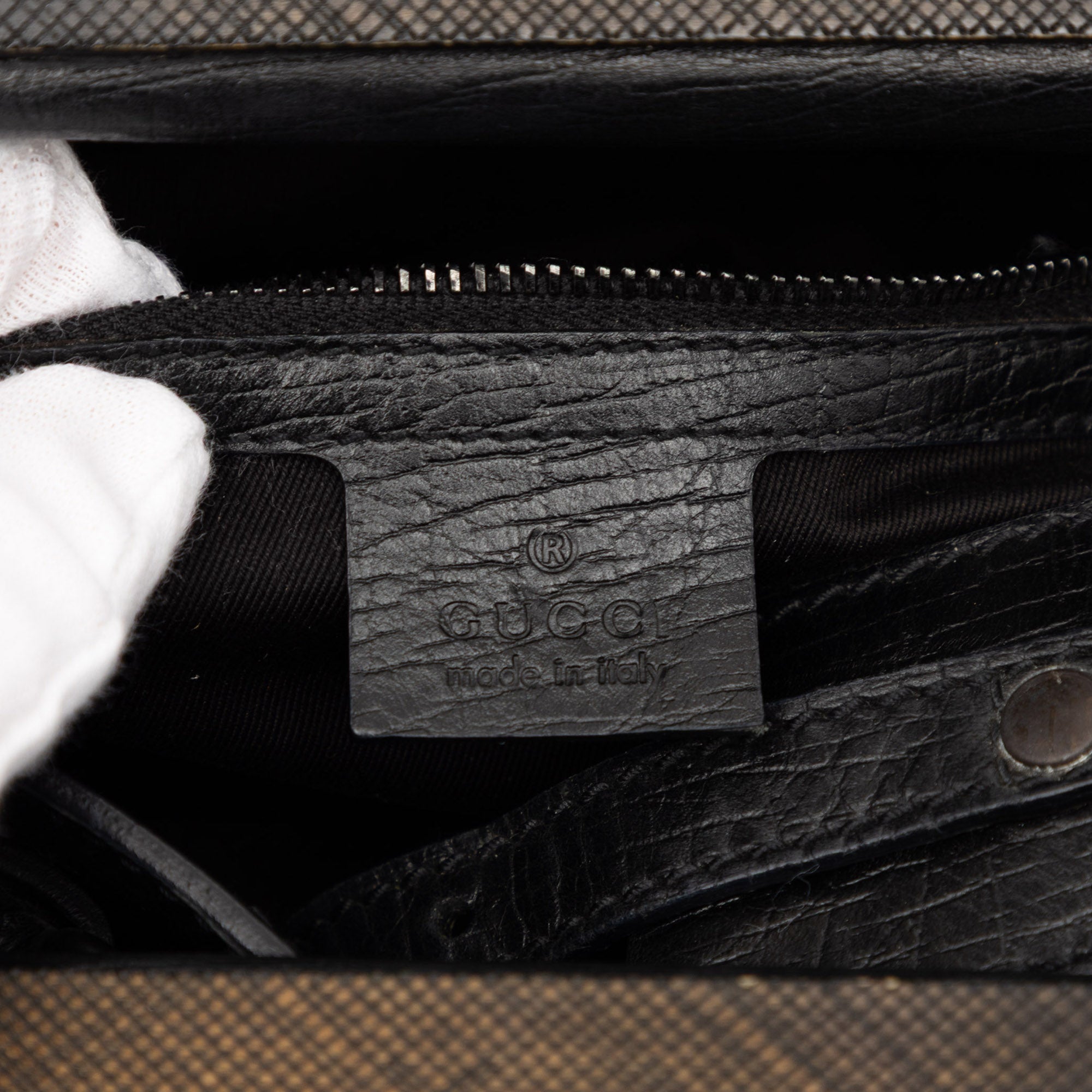 GG Canvas Wood Frame Handbag - Image 5