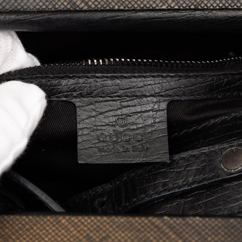 GG Canvas Wood Frame Handbag - Image 5