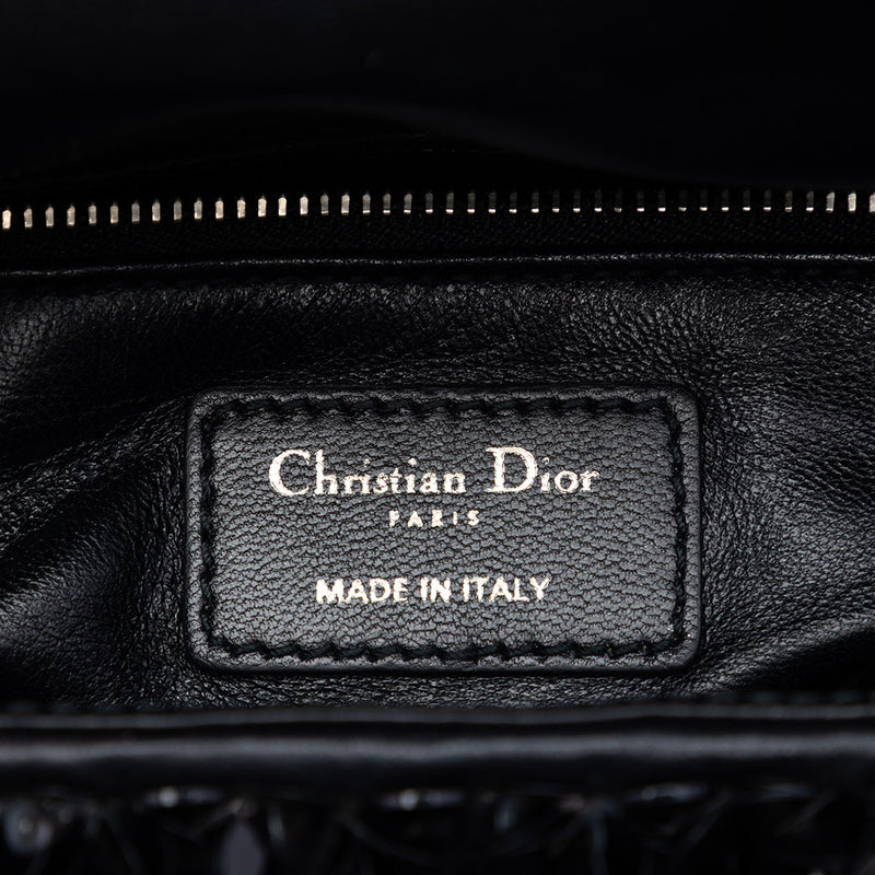 Mini Canvas Bead and Sequin Embellished Lady Dior - Image 5