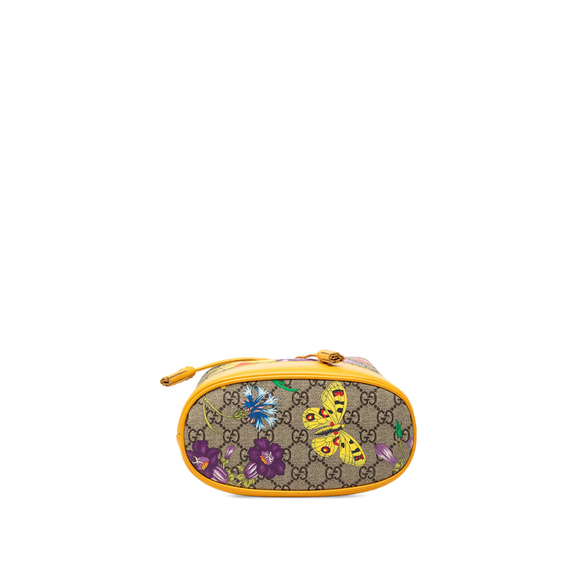 Small GG Supreme Flora Ophidia Bucket Bag - Image 3