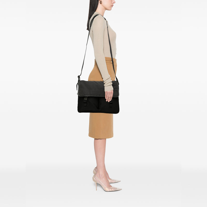 Tessuto Double Buckle Messenger Bag - Image 6