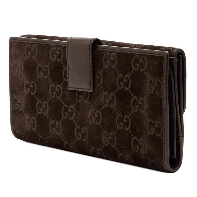 GG Suede Pelham Continental Long Wallet - Image 2