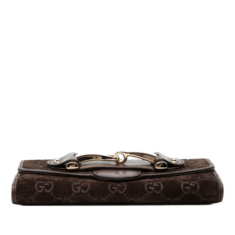GG Suede Pelham Continental Long Wallet - Image 3