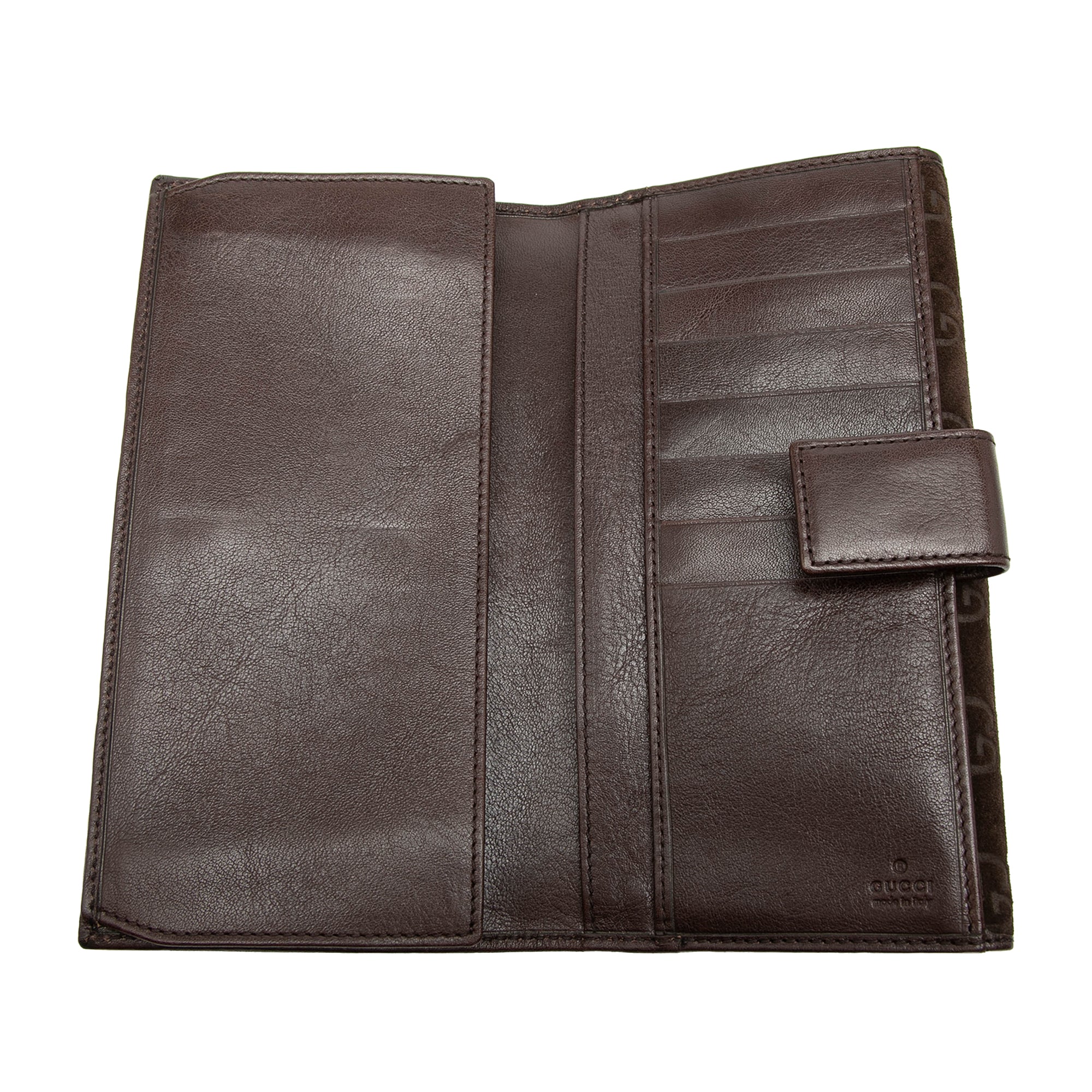 GG Suede Pelham Continental Long Wallet - Image 4