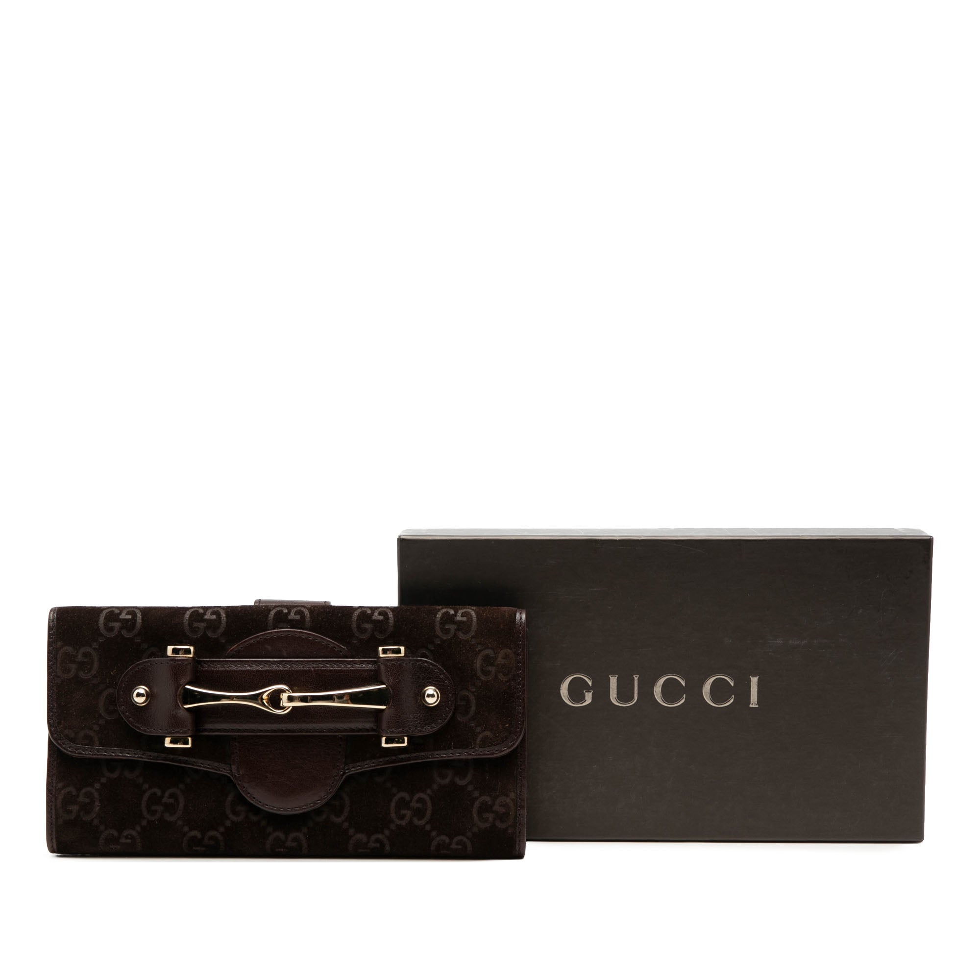 GG Suede Pelham Continental Long Wallet - Image 9