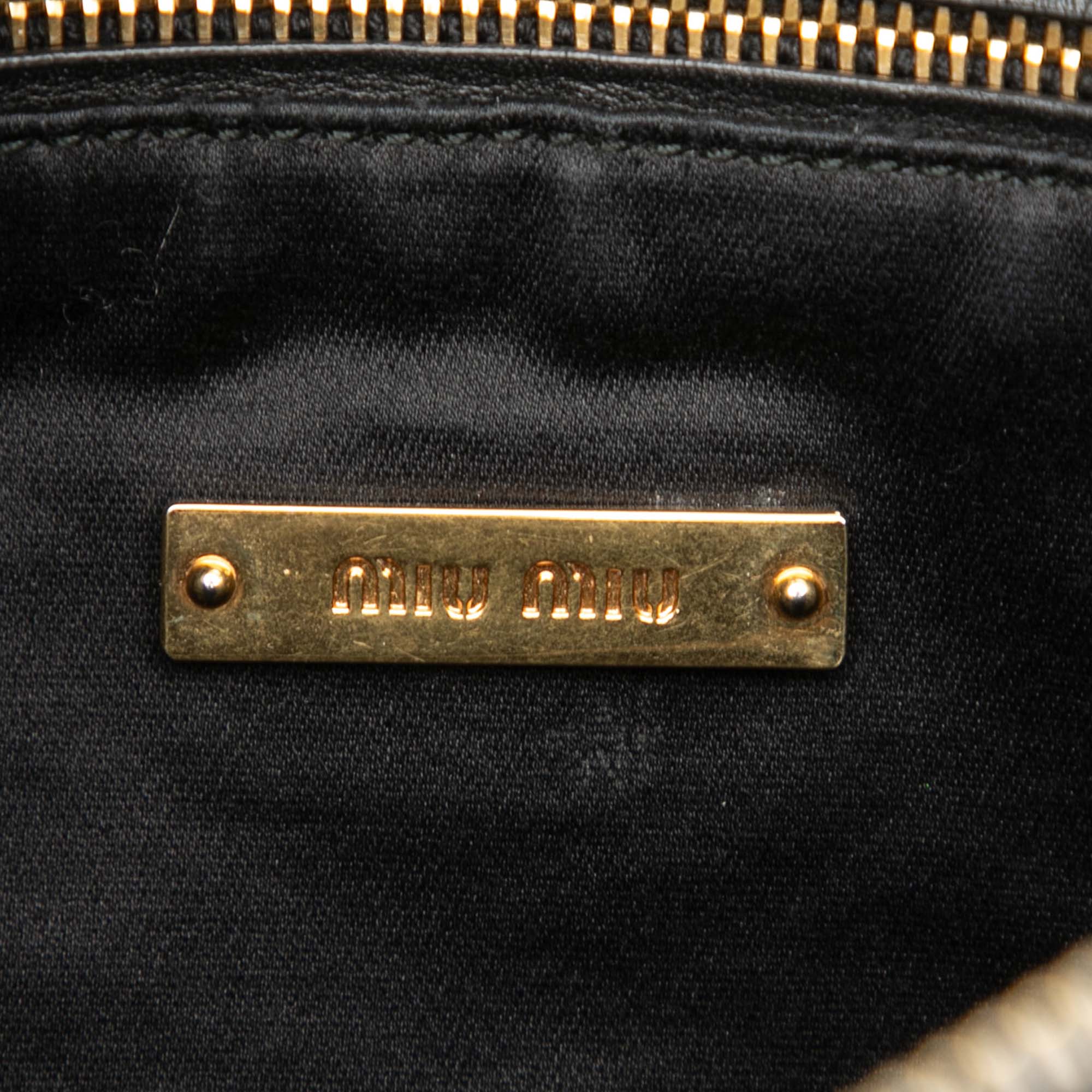 Studded Leather Zip Clutch - Image 5