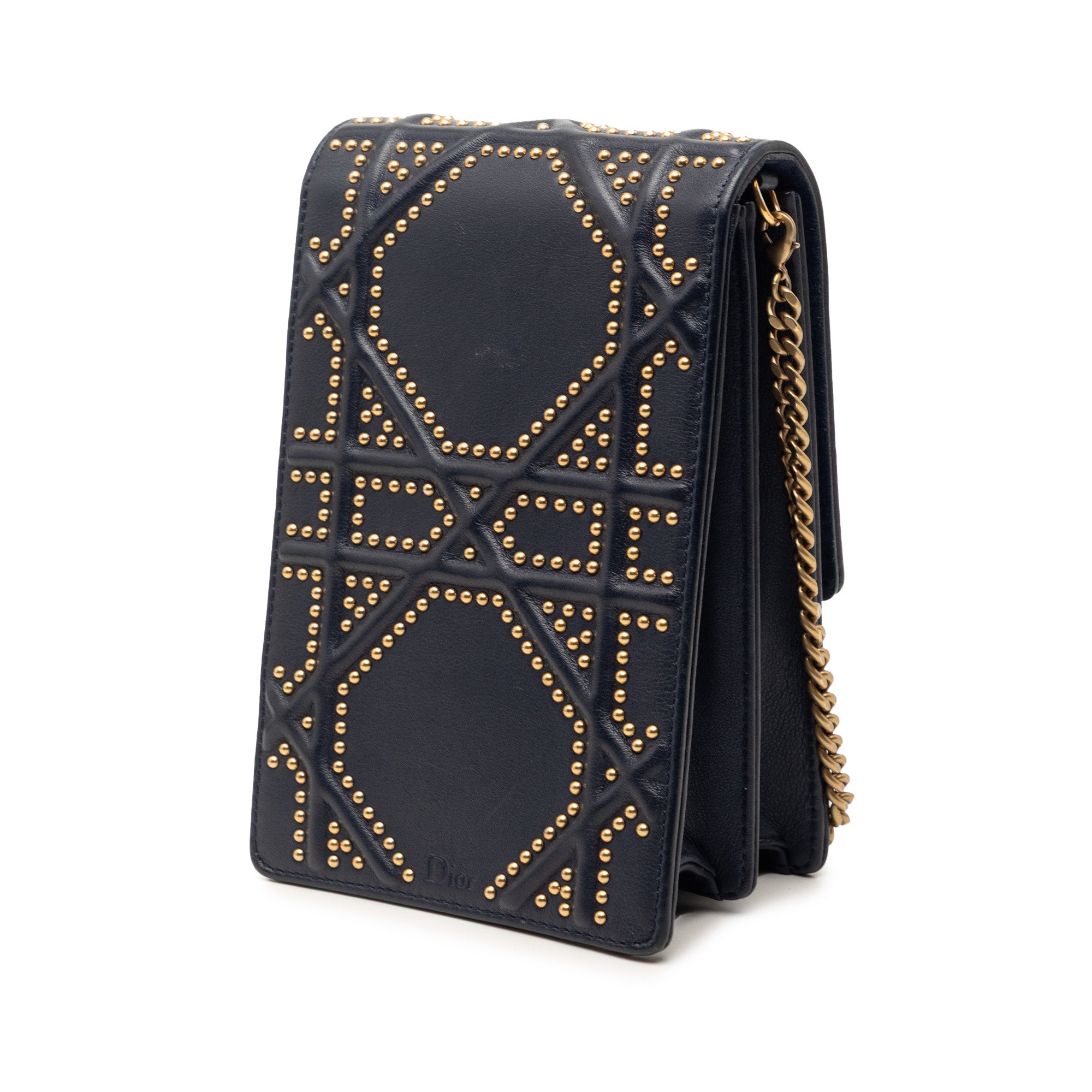 Studded Lambskin Vertical Diorama Crossbody - Image 2