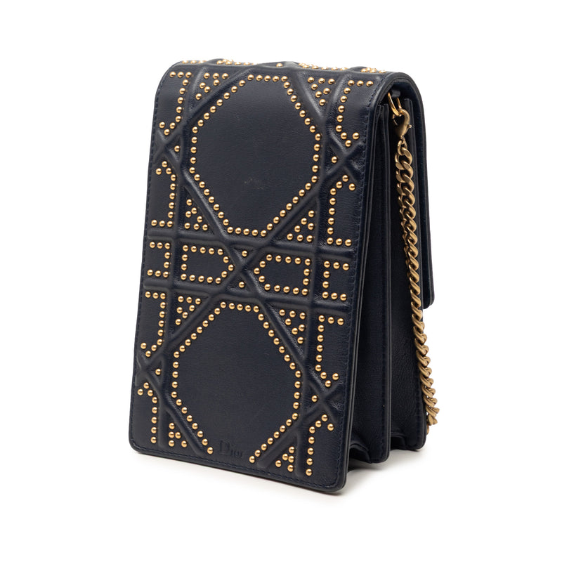 Studded Lambskin Vertical Diorama Crossbody - Image 2