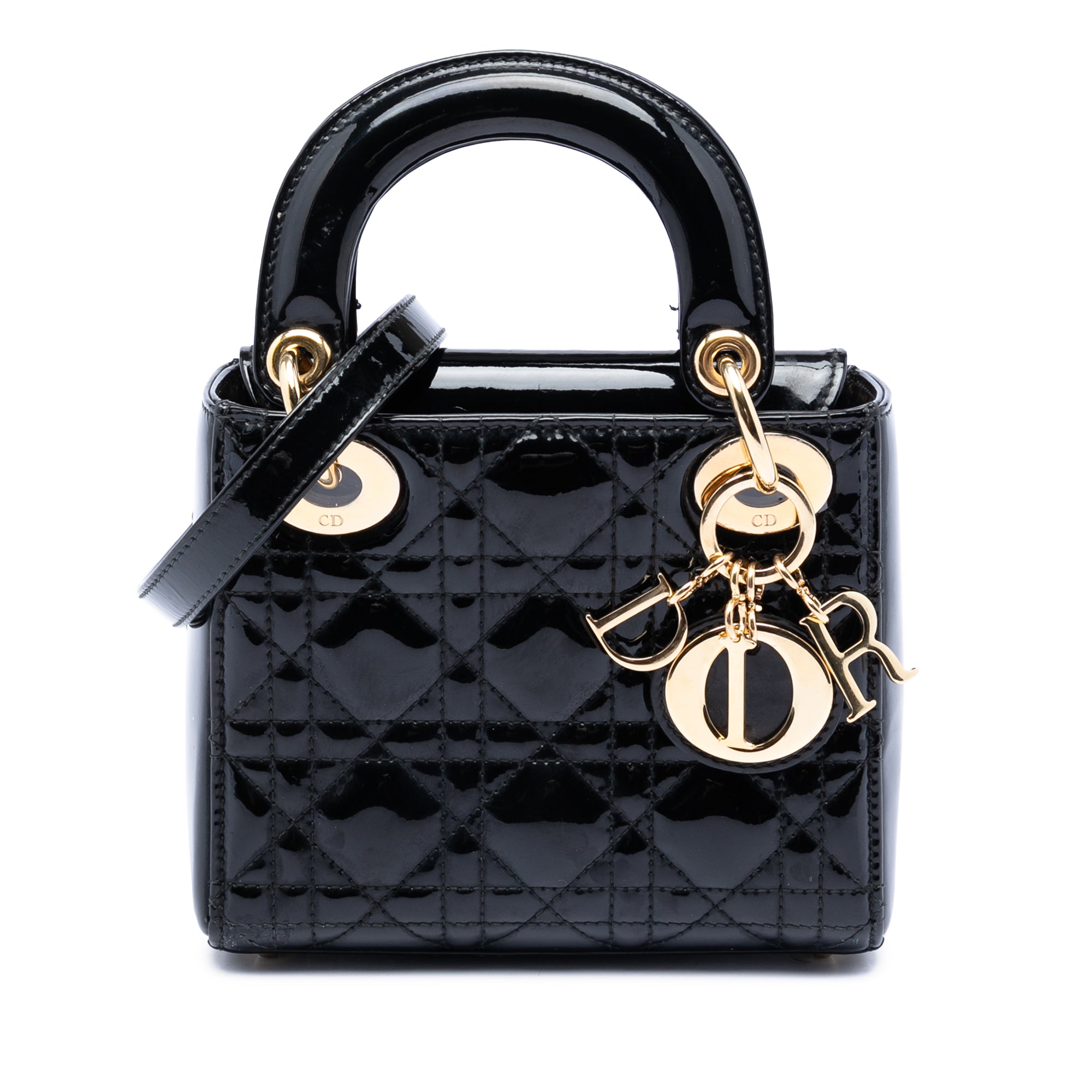 Mini Patent Cannage Lady Dior - Image 1