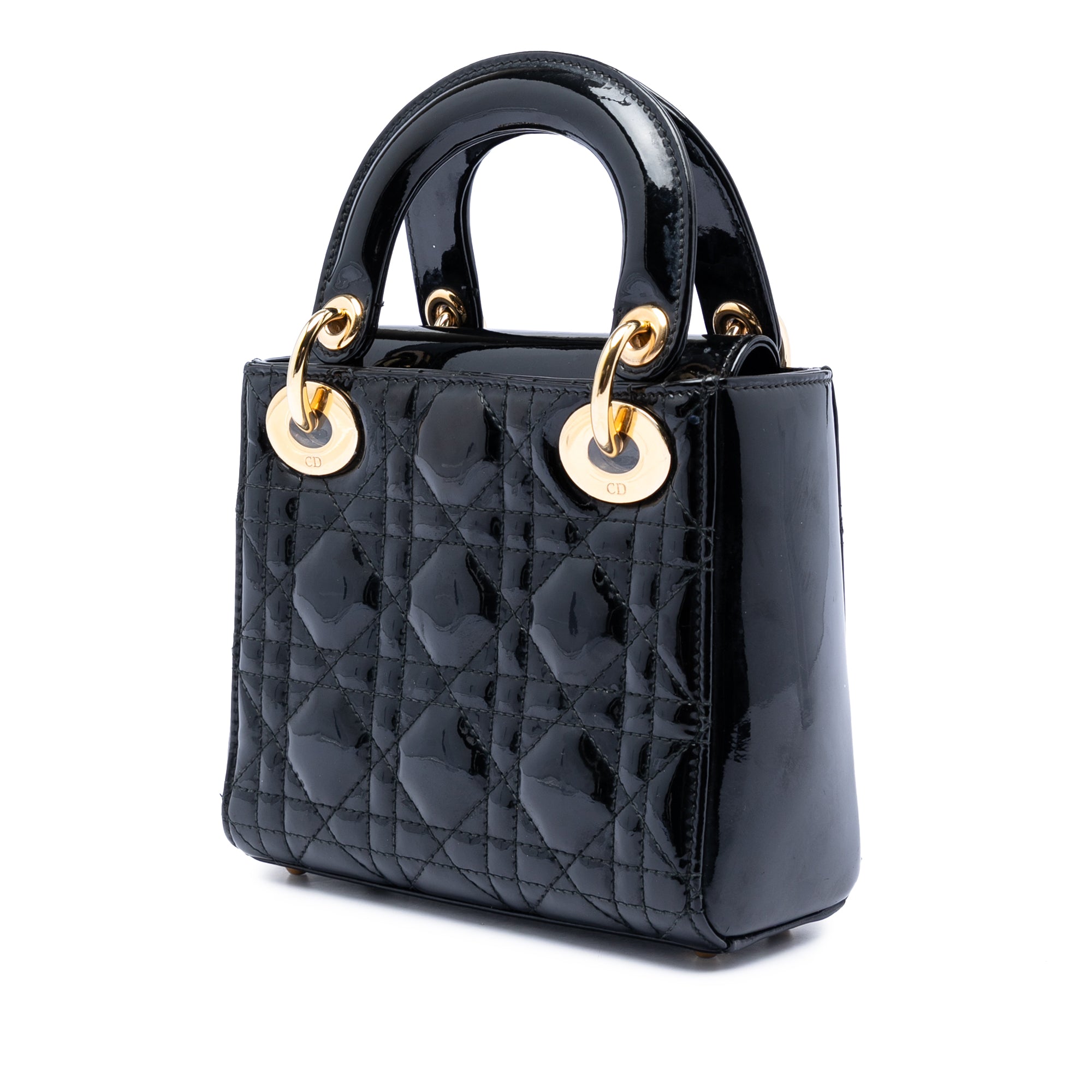 Mini Patent Cannage Lady Dior - Image 2
