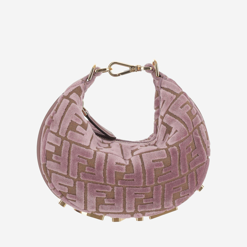 Fendi Fendigraphy Shoulder Bag — Pink Polyester