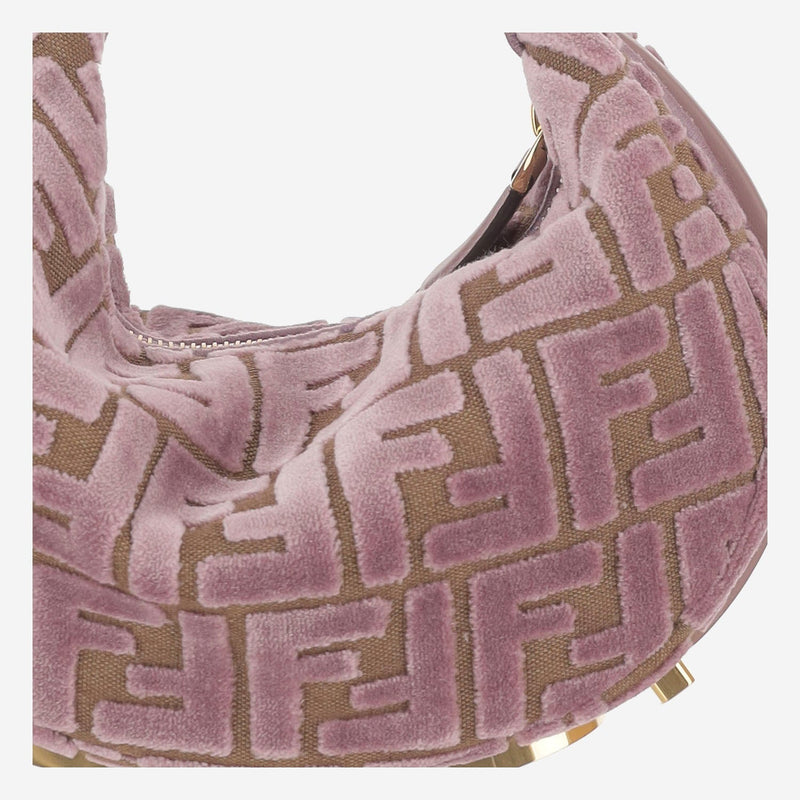 Fendi Fendigraphy Shoulder Bag — Pink Polyester