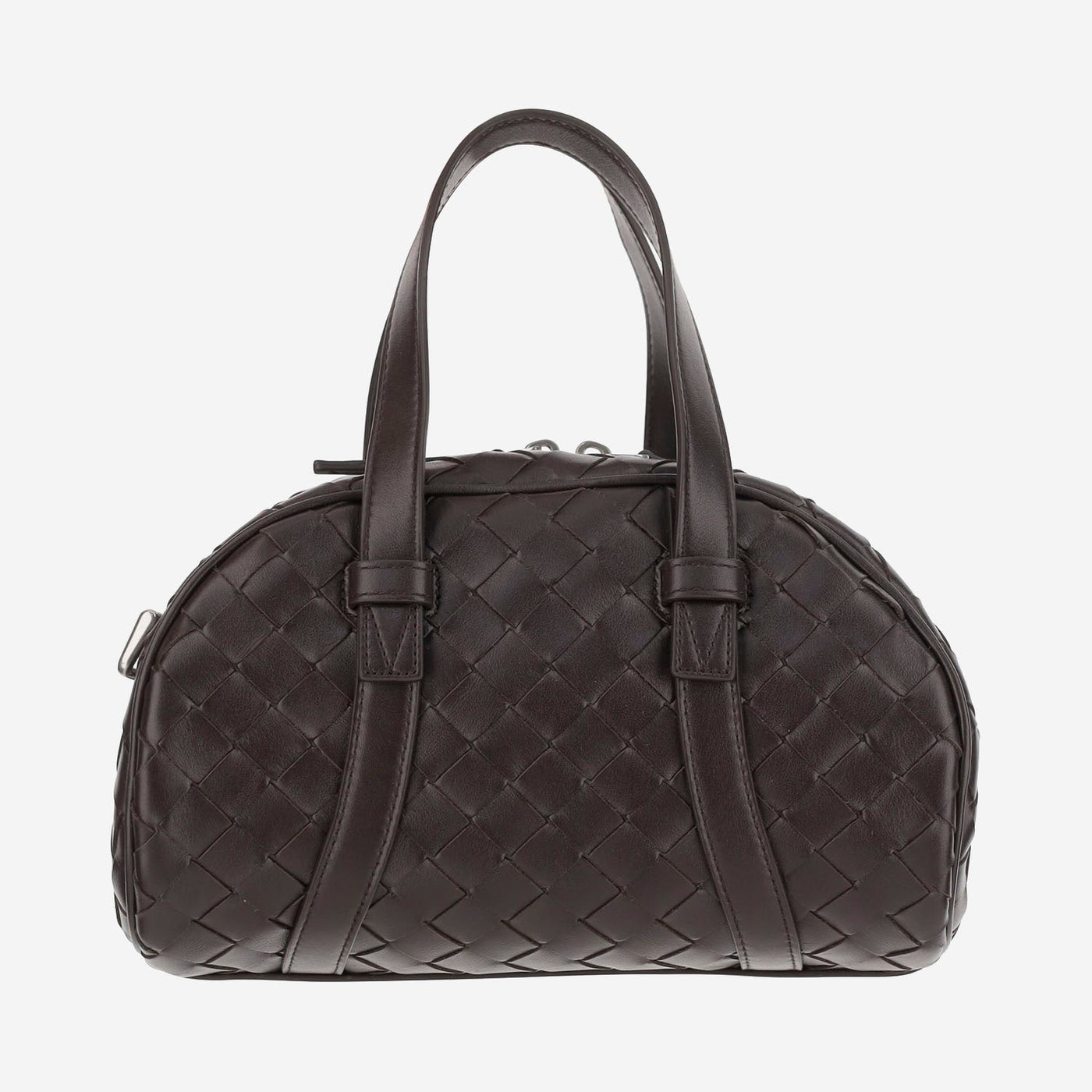 Bottega Veneta Intrecciato Shoulder Bag — Brown Pelle
