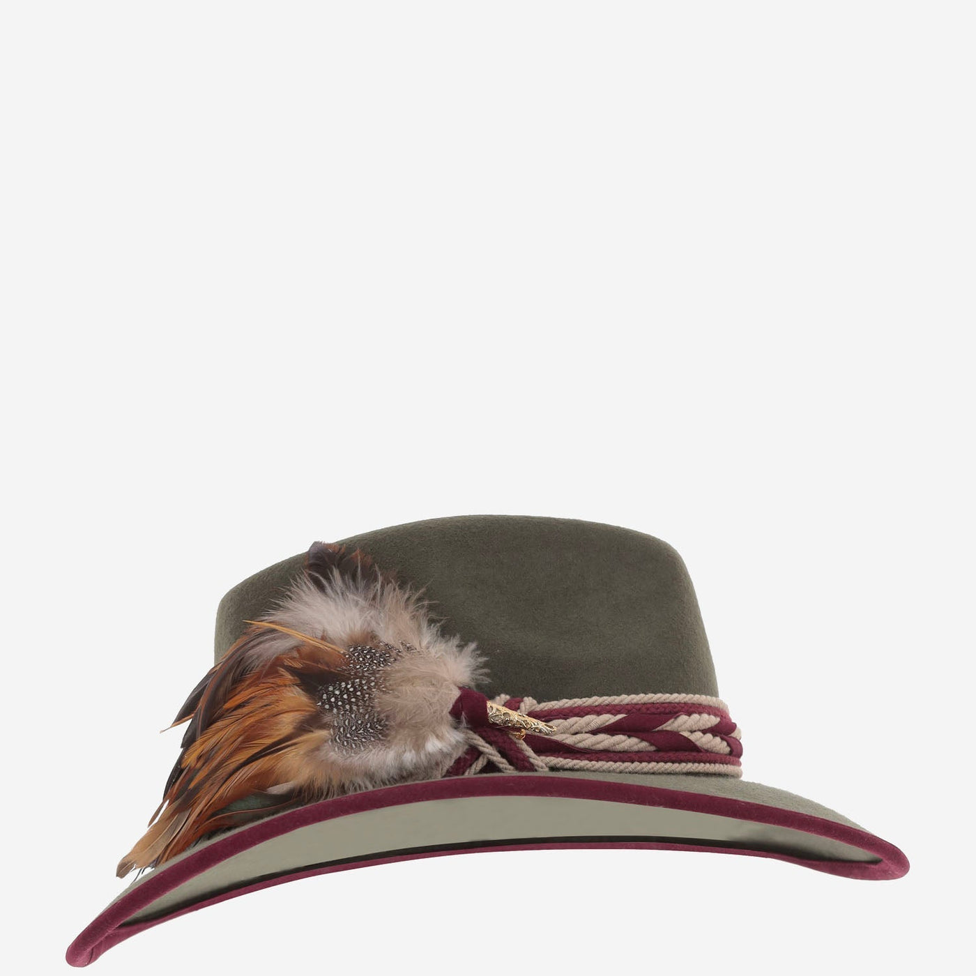 Alexia Alvarez De Toledo Ala9 Waterproof Wool Felt Fedora — Green Fedoras