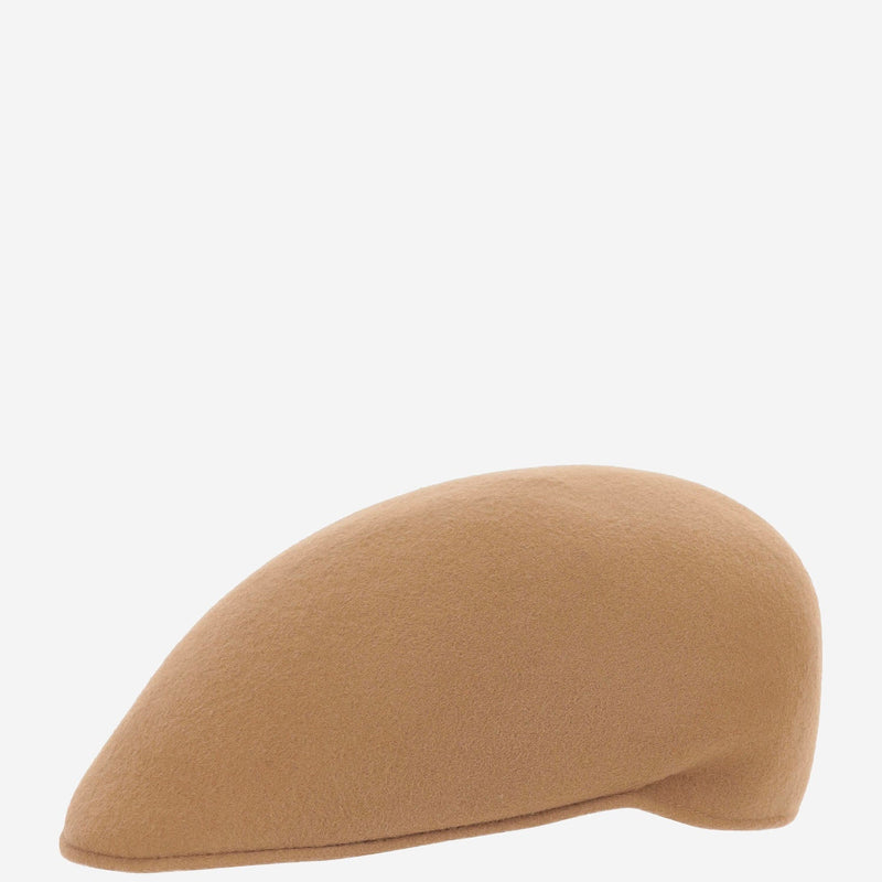 Alexia Alvarez De Toledo Gorrainglesa Wool Felt Flat Cap — Beige Caps