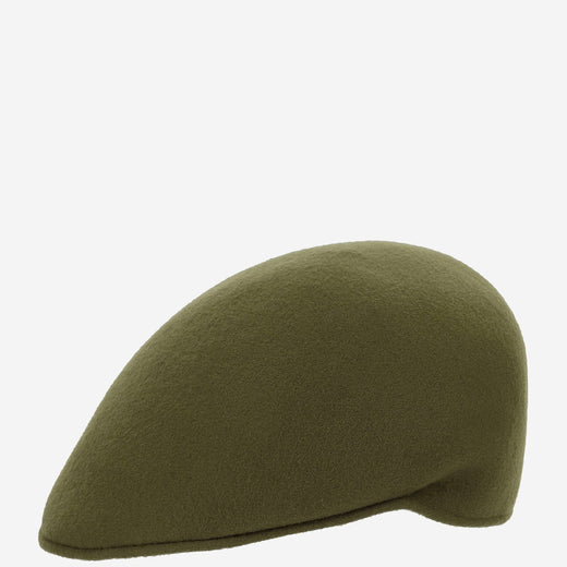 Alexia Alvarez De Toledo Gorrainglesa Wool Felt Flat Cap — Green Caps