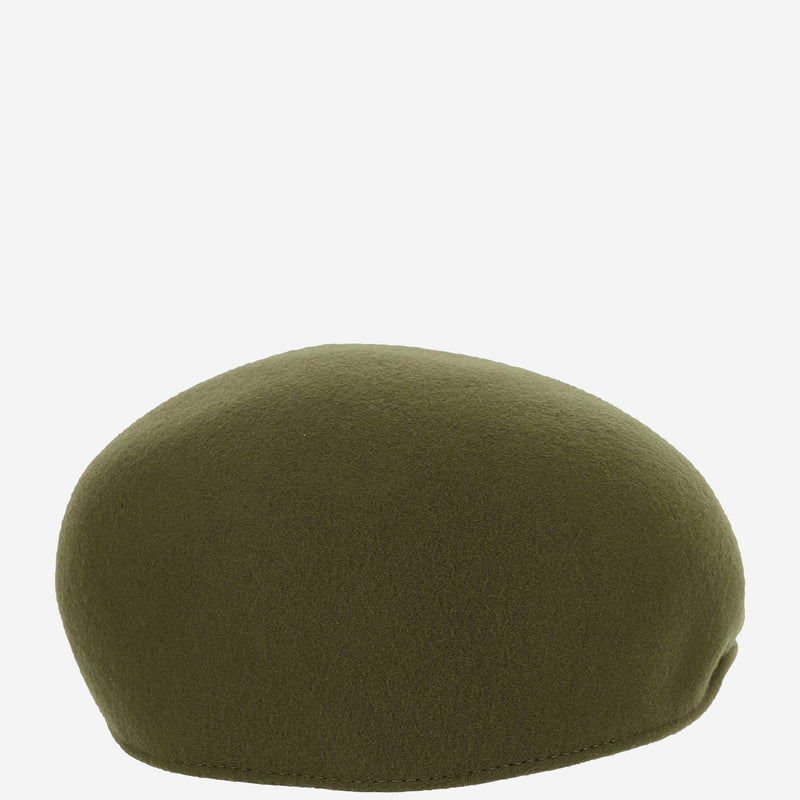 Alexia Alvarez De Toledo Gorrainglesa Wool Felt Flat Cap — Green Caps