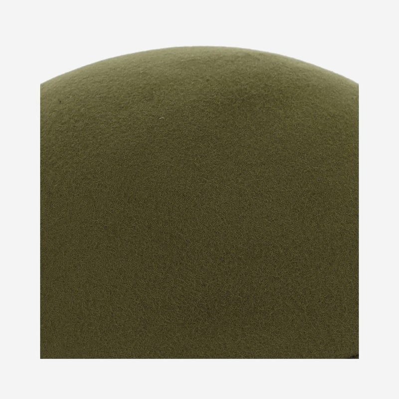 Alexia Alvarez De Toledo Gorrainglesa Wool Felt Flat Cap — Green Caps