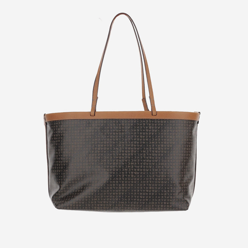 Balenciaga Graphic Coated Canvas Tote Bag — Gray Cotton