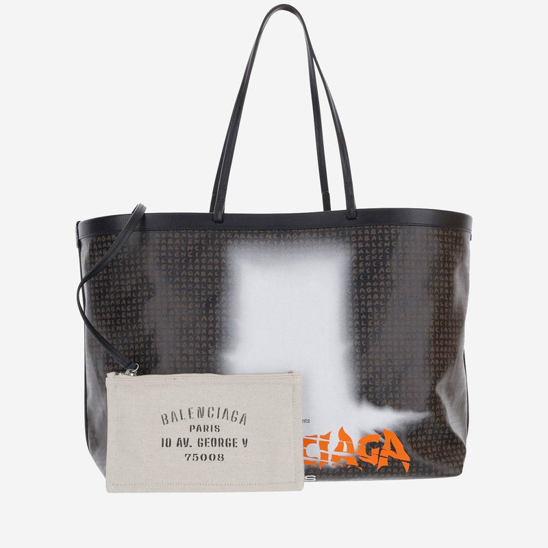 Balenciaga The Door Tote Bag — Black Cotton