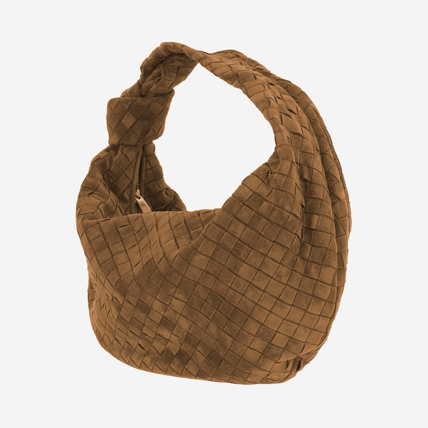 Bottega Veneta Shoulder Bag — Brown Calfskin