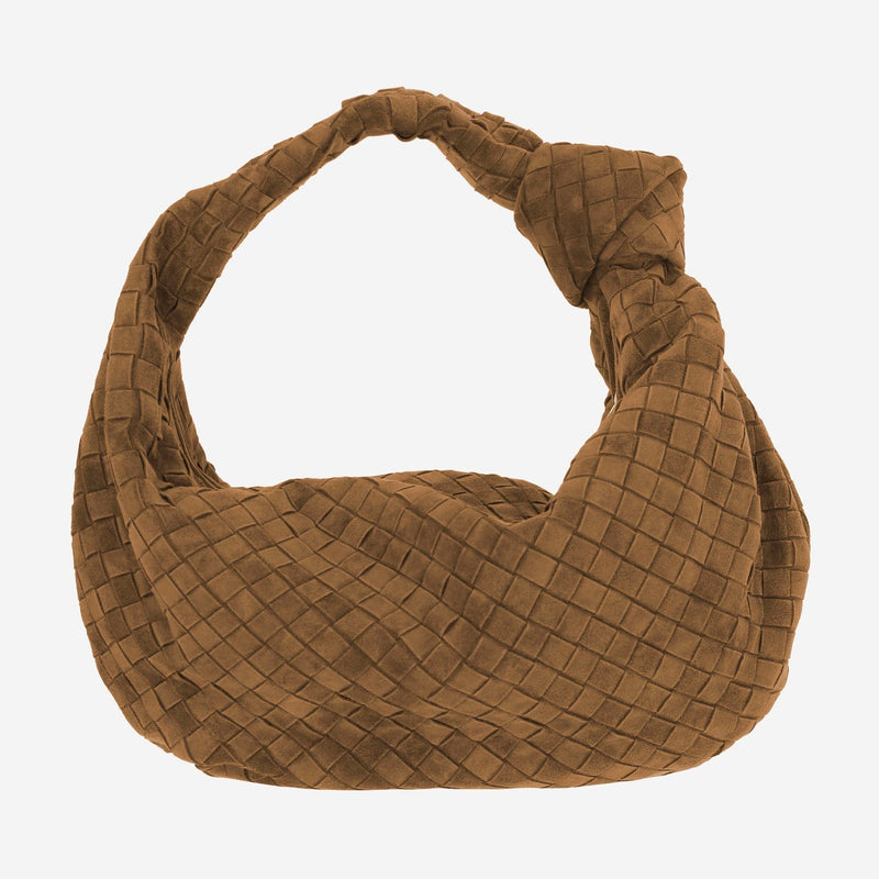 Bottega Veneta Shoulder Bag — Brown Calfskin