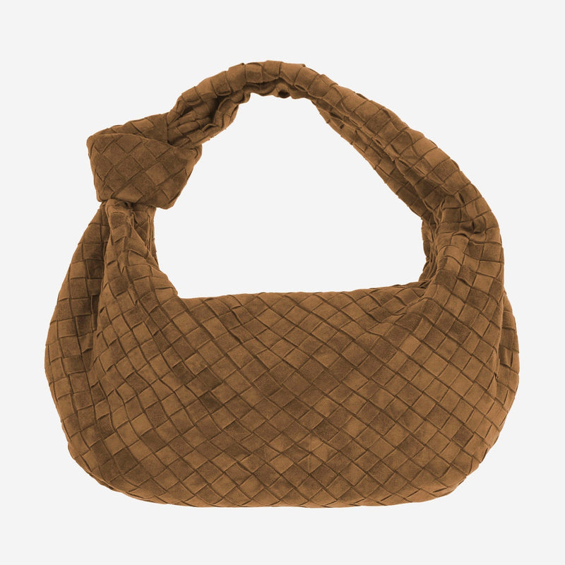 Bottega Veneta Shoulder Bag — Brown Calfskin