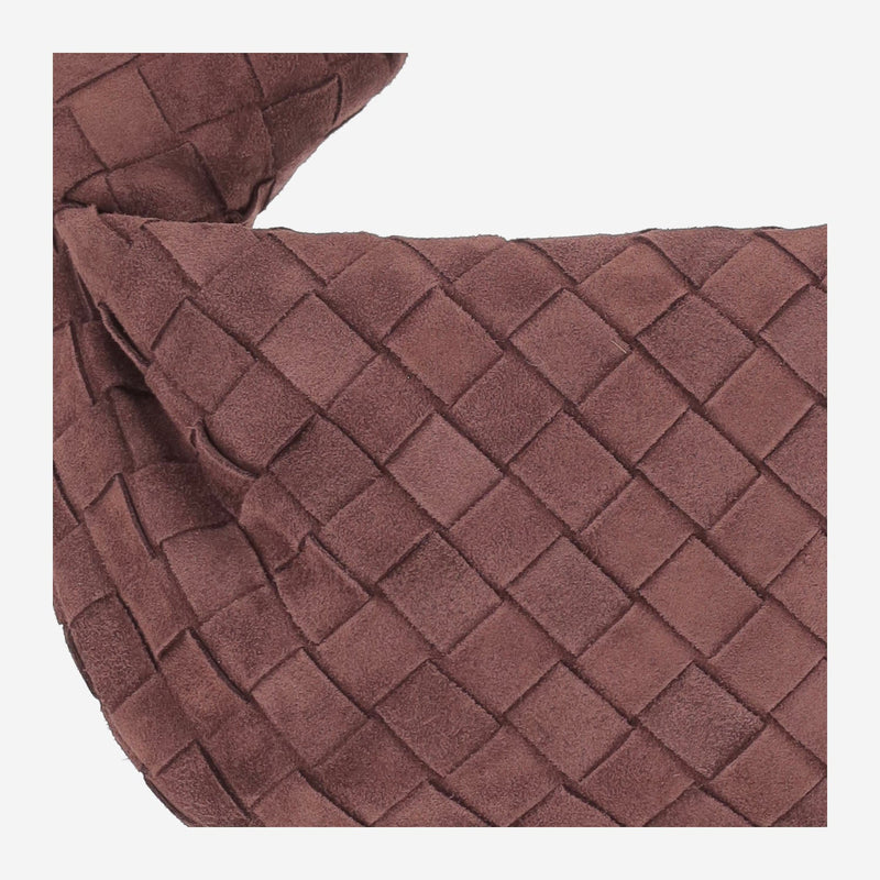 Bottega Veneta Jodie Mini Shoulder Bag — Brown Suede