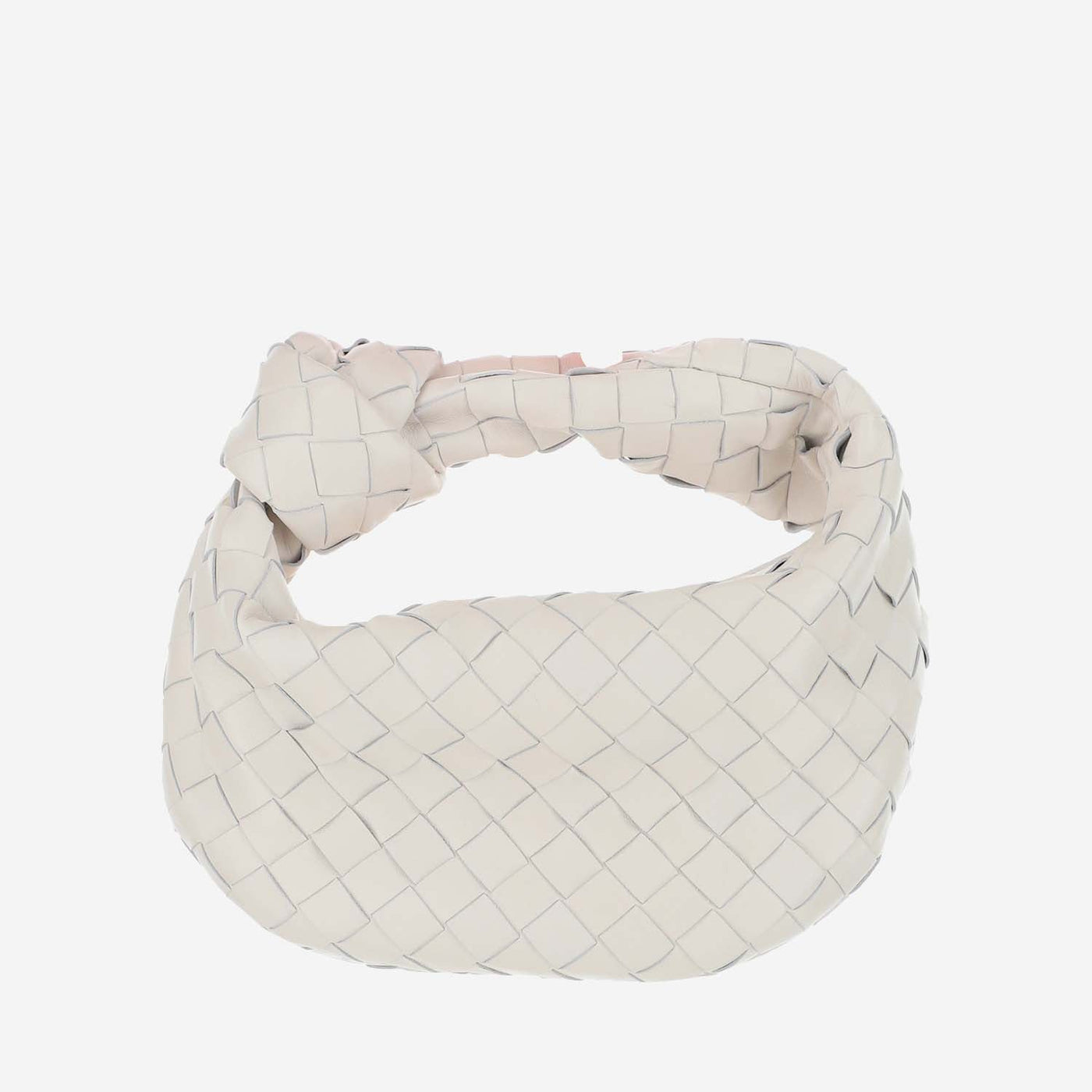 Bottega Veneta Jodie Mini Bag — White Lambskin