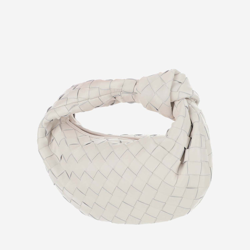 Bottega Veneta Jodie Mini Bag — White Lambskin