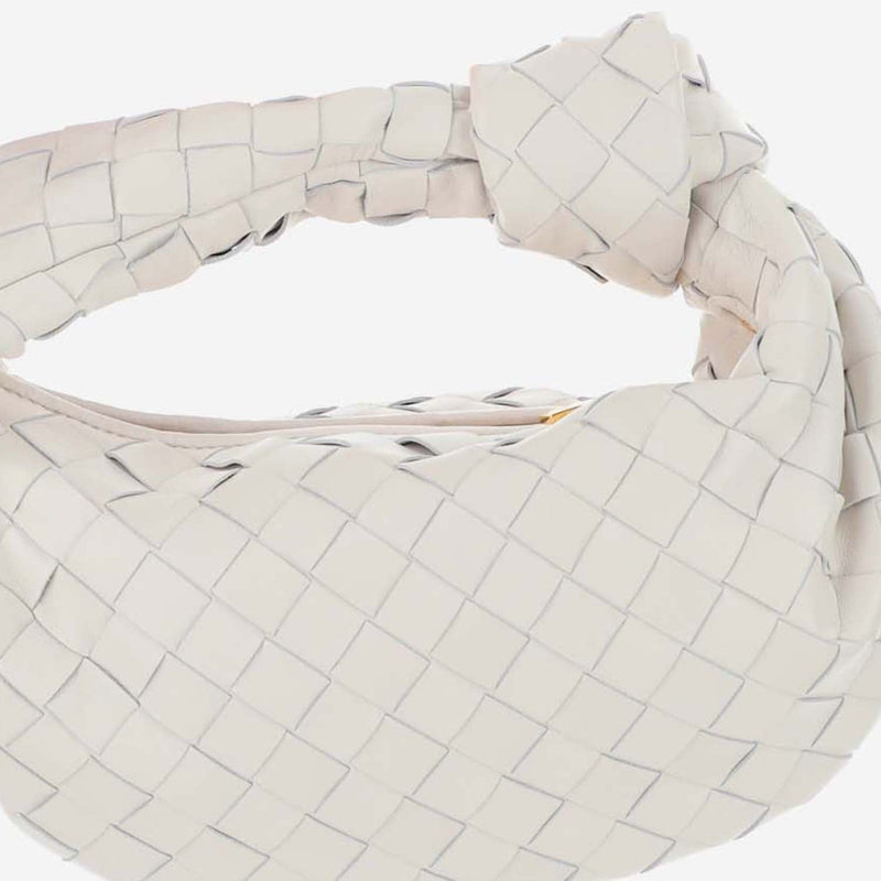 Bottega Veneta Jodie Mini Bag — White Lambskin