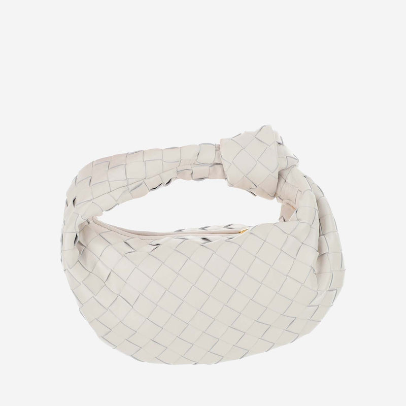 Bottega Veneta Jodie Mini Bag — White Lambskin
