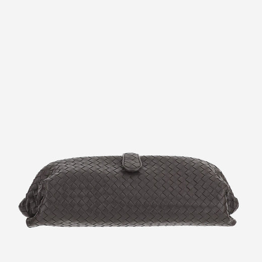 Bottega Veneta Clutch — Brown Lambskin Leather