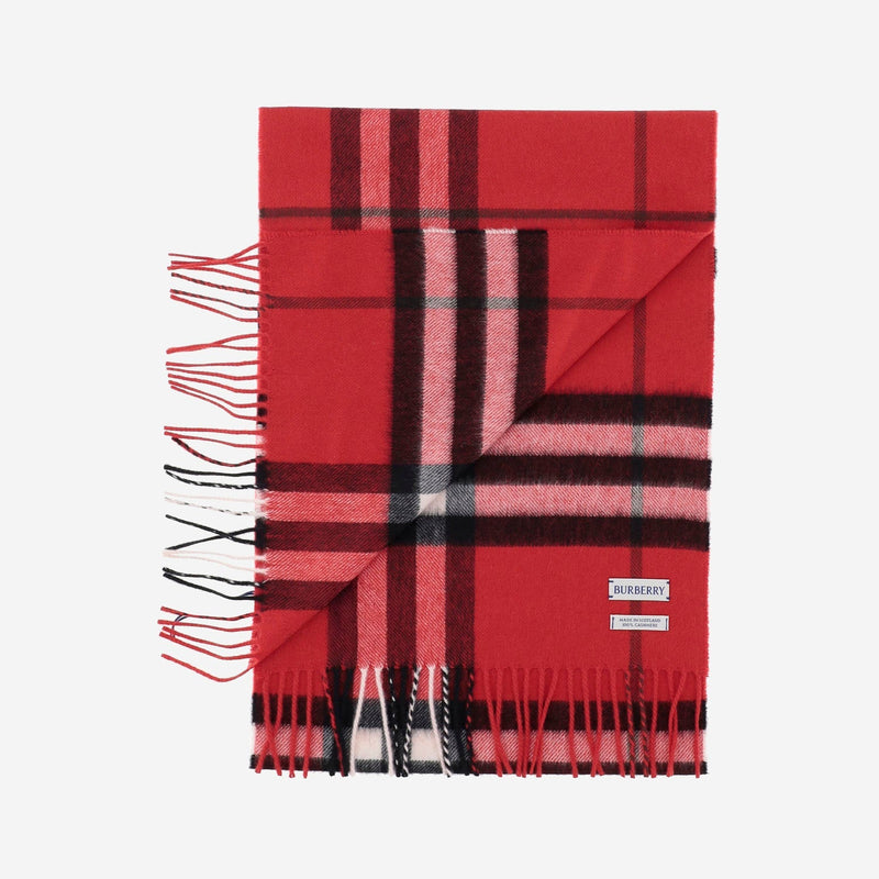 Burberry Cashmere Scarf — Red Scarfs