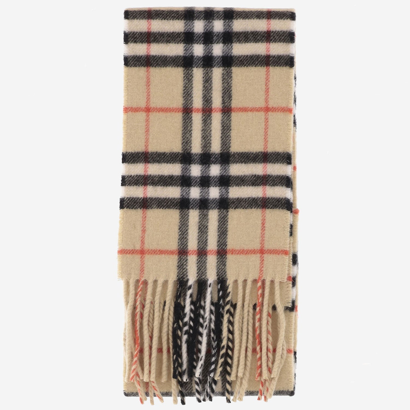 Burberry Cashmere Check Scarf — Multicolor Scarfs