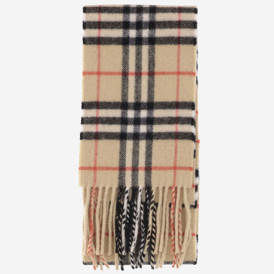Burberry Cashmere Check Scarf — Multicolor Scarfs