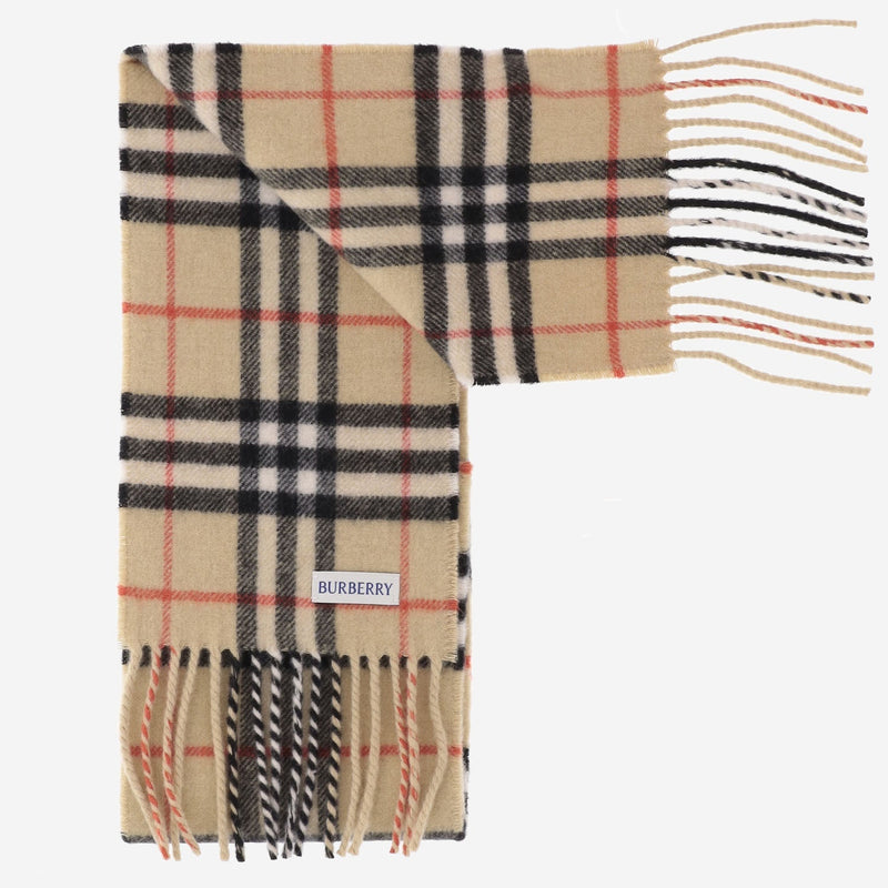 Burberry Cashmere Check Scarf — Multicolor Scarfs