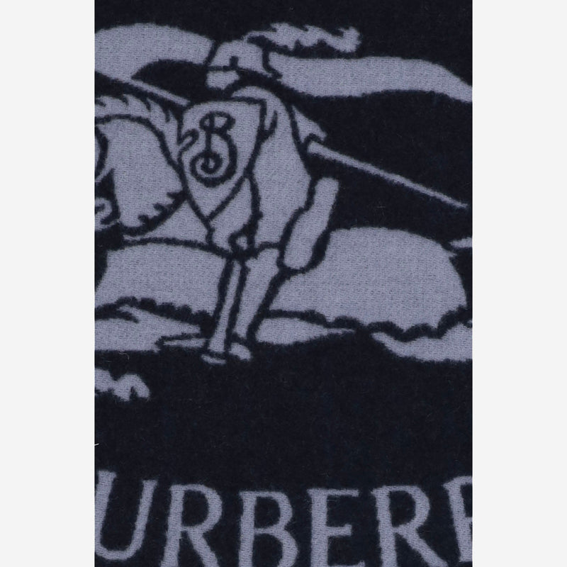 Burberry Cashmere Reversible Scarf — Blue Scarfs