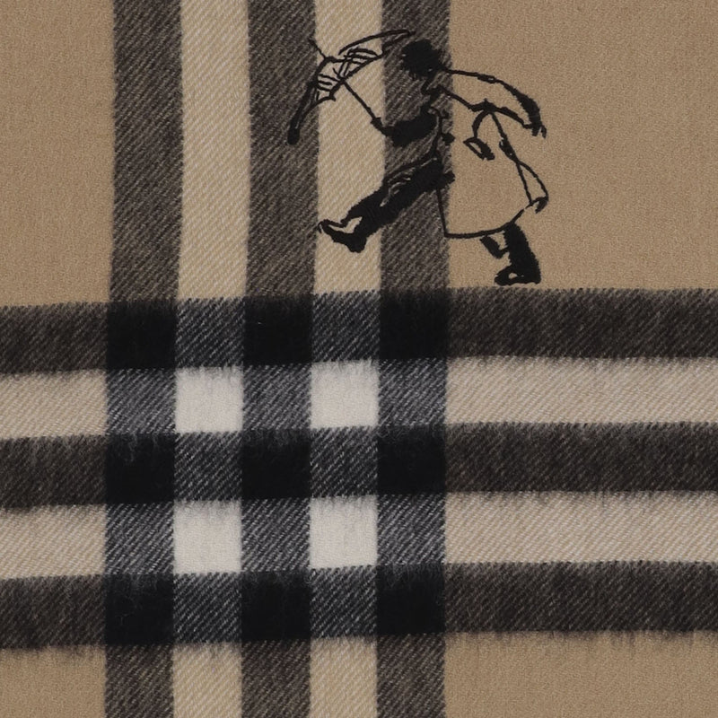 Burberry Check Cashmere Scarf — Beige Scarfs