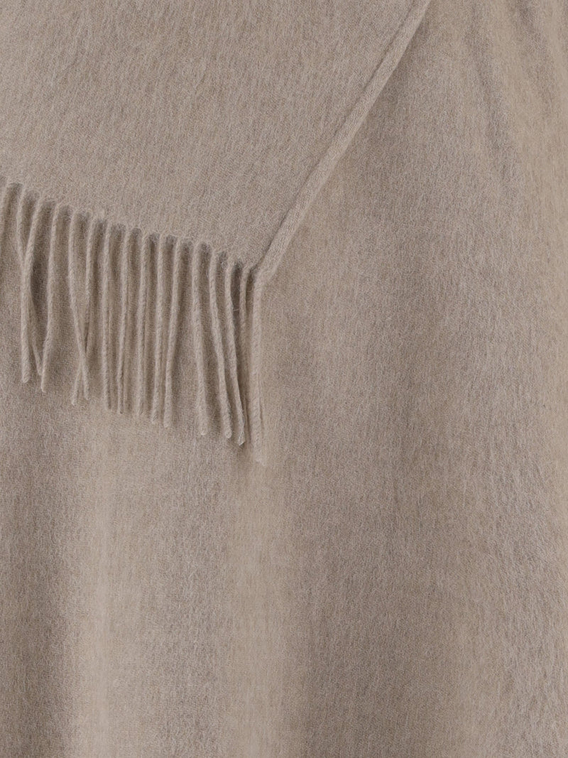 By Malene Birger Poncho — Beige Wool Shawls