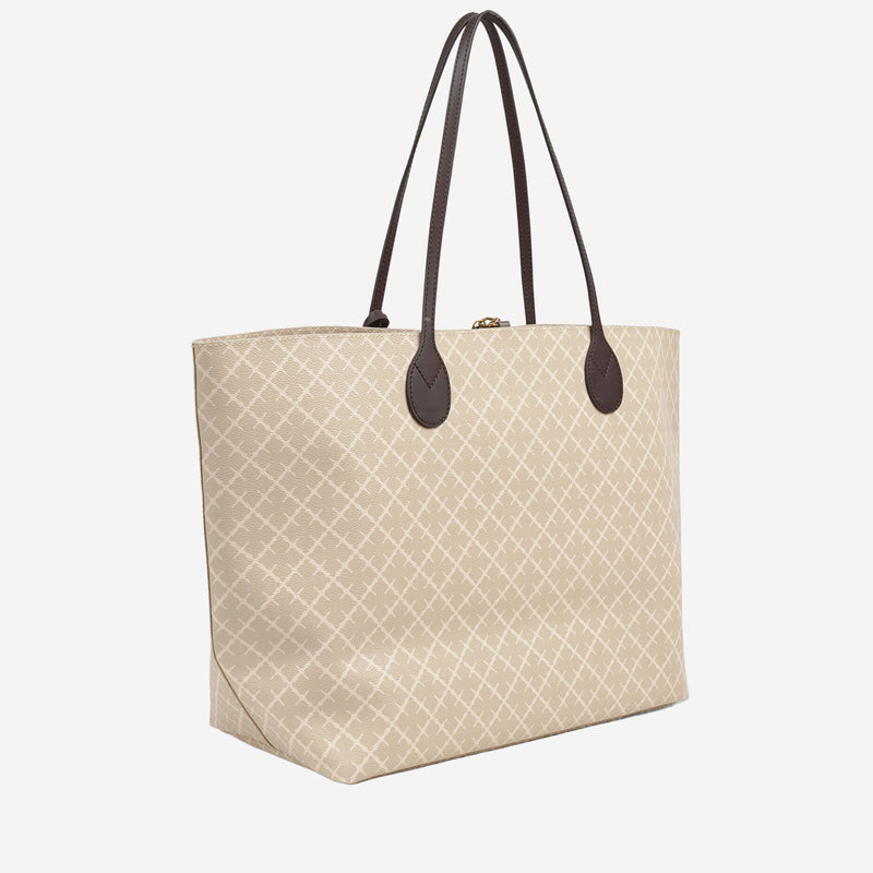By Malene Birger Abigail Tote Bag — Beige Polyvinyl