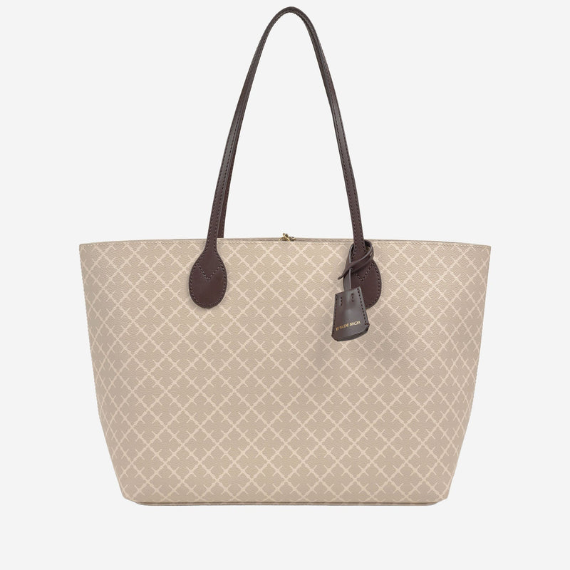 By Malene Birger Abigail Tote Bag — Beige Polyvinyl