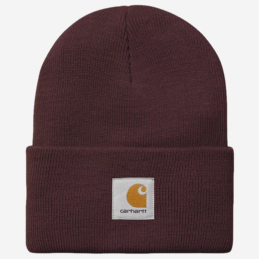 Carhartt Wip I020222 Ribbed Acrylic Beanie — Red Beanies