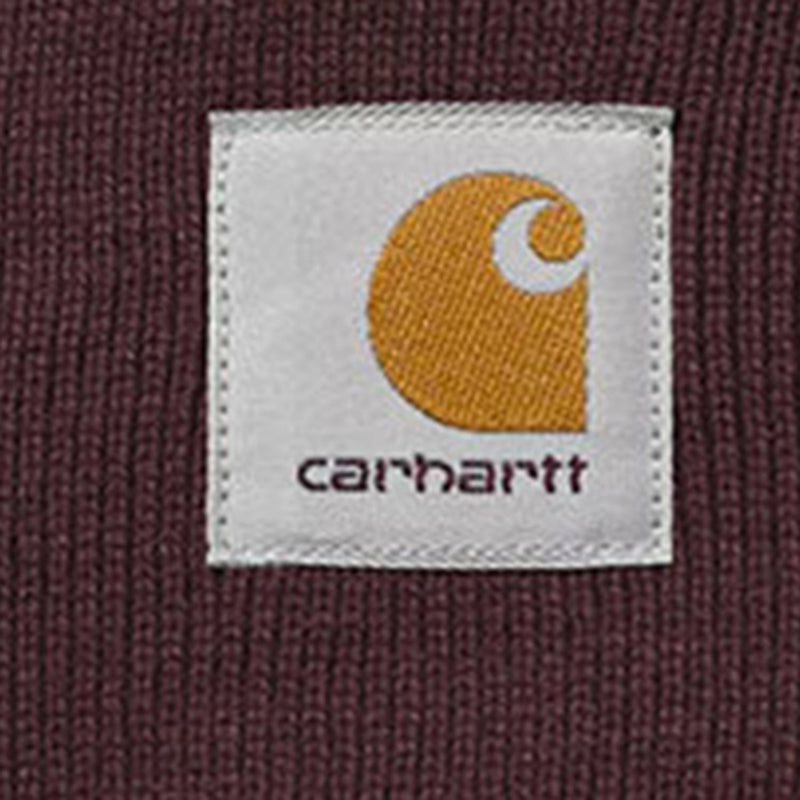 Carhartt Wip I020222 Ribbed Acrylic Beanie — Red Beanies