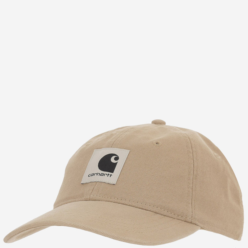Carhartt Wip I037182 Logo-Patched Cotton Baseball Cap — Beige Caps