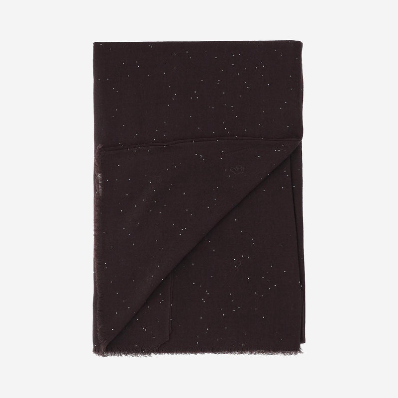 Faliero Sarti Raissa Scarf — Brown Wool Scarfs