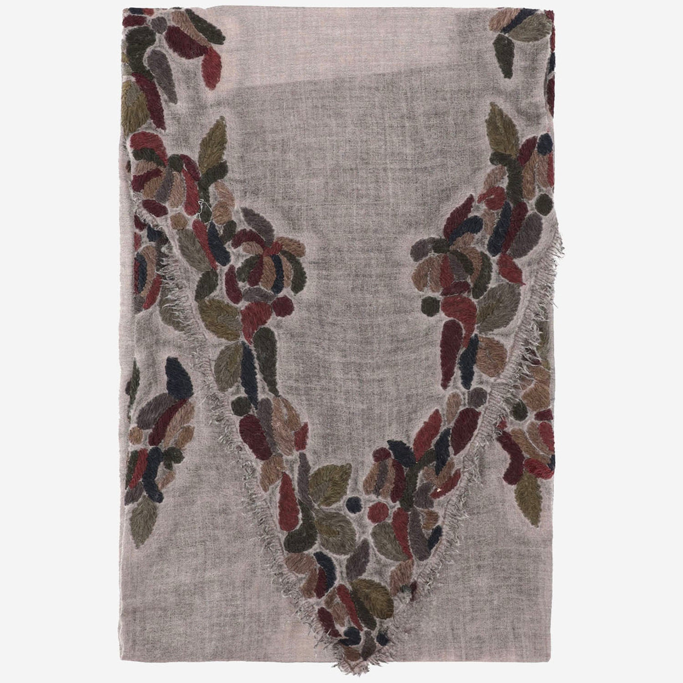 Faliero Sarti Ariko Scarf — Grey Wool Scarfs