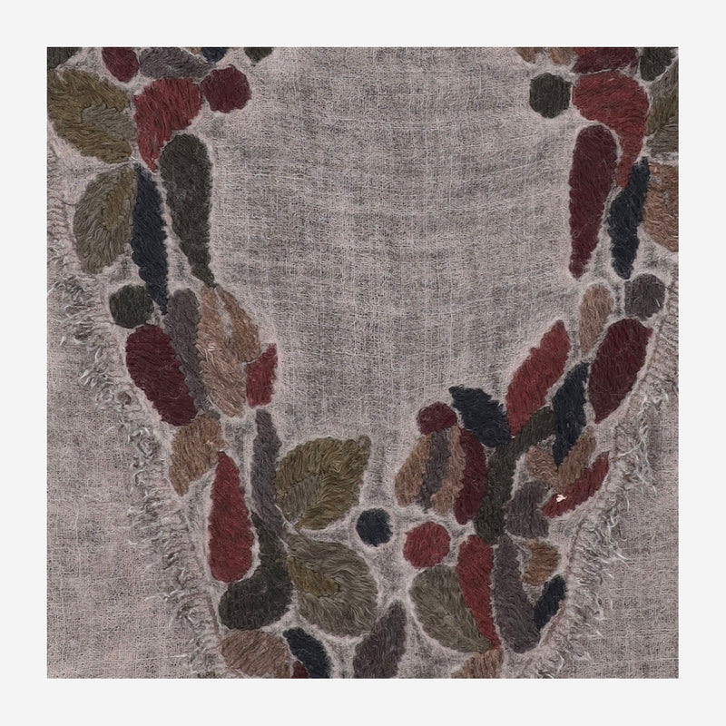 Faliero Sarti Ariko Scarf — Grey Wool Scarfs