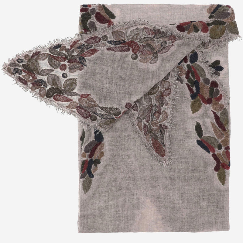 Faliero Sarti Ariko Scarf — Grey Wool Scarfs